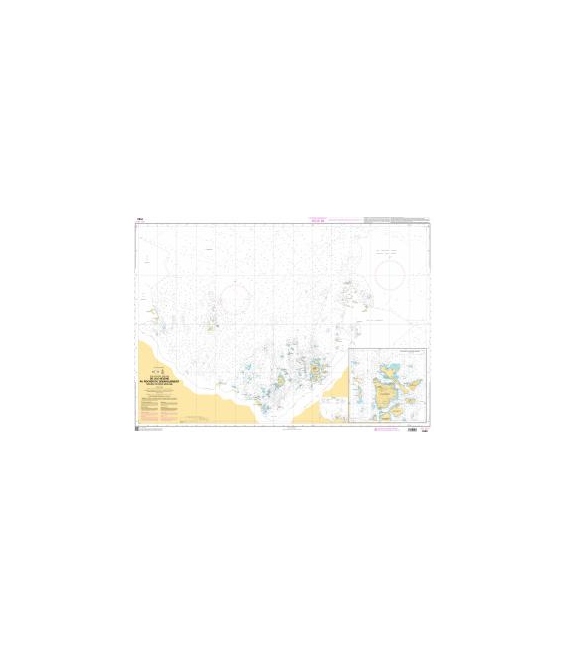 OceanGrafix French (SHOM) Nautical Chart 7593 De lIle Hélène au Rocher du Débarquement - Archipel de Pointe Géologie
