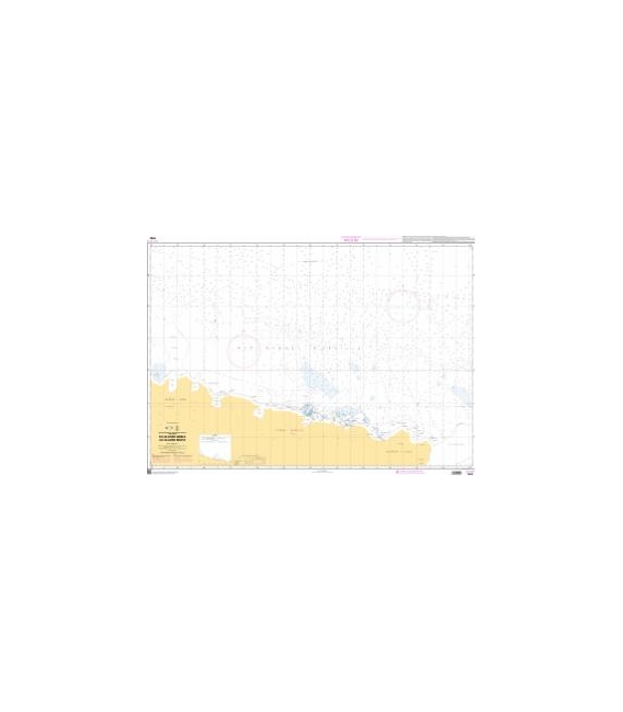 OceanGrafix French (SHOM) Nautical Chart 7592 Du Glacier Dibble au Glacier Mertz