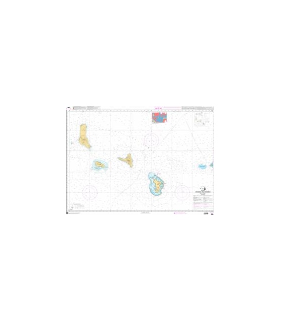 OceanGrafix French (SHOM) Nautical Chart 7490 Archipel des Comores