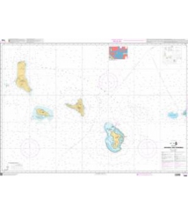OceanGrafix French (SHOM) Nautical Chart 7490 Archipel des Comores