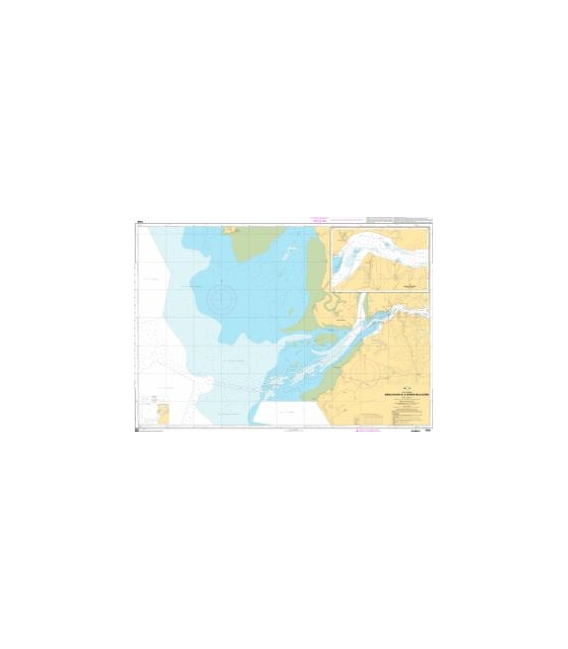 OceanGrafix French (SHOM) Nautical Chart 7586 Embouchure de la Rivière Mellacorée
