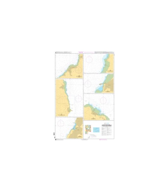 OceanGrafix French (SHOM) Nautical Chart 7495 Ports et mouillages de larchipel des Comores