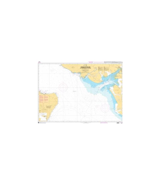 OceanGrafix French (SHOM) Nautical Chart 7578 Approches de lestuaire du Cameroun et de Malabo