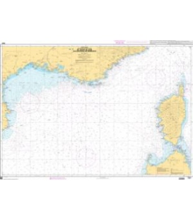 OceanGrafix French (SHOM) Nautical Chart 7507 Du Golfe du Lion aux Bouches de Bonifacio