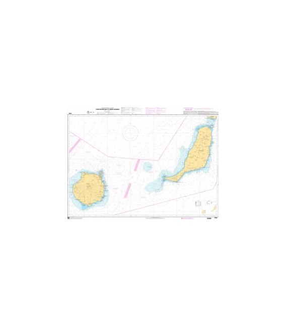 OceanGrafix French (SHOM) Nautical Chart 7564 Fuerteventura et Gran Canaria