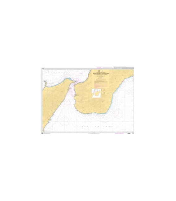 OceanGrafix French (SHOM) Nautical Chart 7548 De Capo Milazzo à Roccella Ionica - Détroit de Messina (Stretto di Messina)