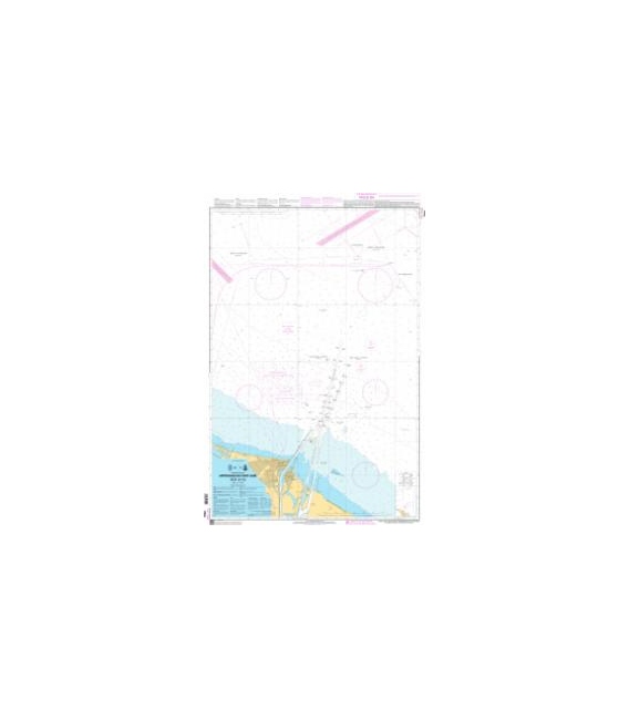 OceanGrafix French (SHOM) Nautical Chart 7544 Approches de Port-Saïd (Būr Sa`īd)