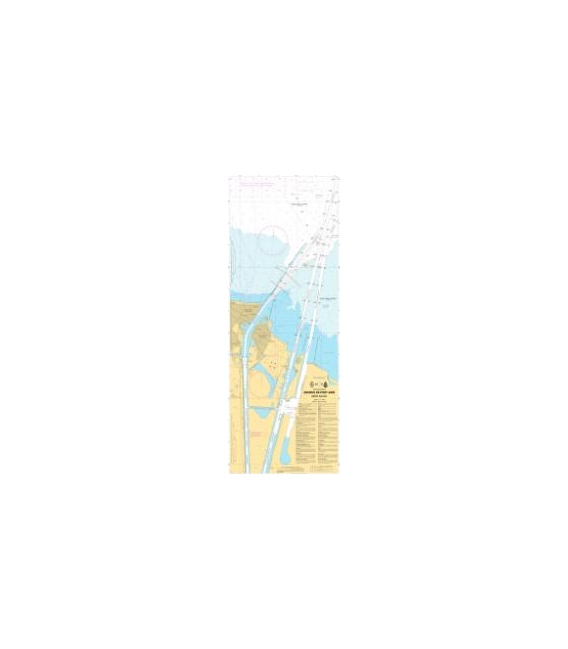 OceanGrafix French (SHOM) Nautical Chart 7543 Abords de Port-Saïd (Būr Sa`īd)