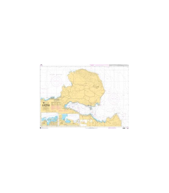 OceanGrafix French (SHOM) Nautical Chart 7540 Du Cap Drépanon au Port de Chaniá - Baie de Soúdas (La Sude)
