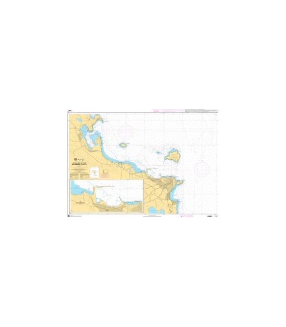 OceanGrafix French (SHOM) Nautical Chart 7526 Approches et Port de Kérkyra (Corfou)