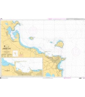 OceanGrafix French (SHOM) Nautical Chart 7526 Approches et Port de Kérkyra (Corfou)