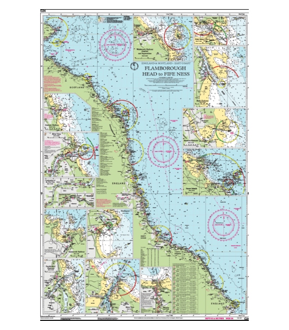 Imray Chart C24 Flamborough Head to Fife Ness