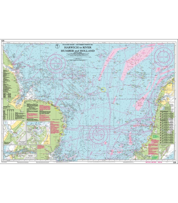 Imray Chart C25 Harwich to River Humber and Holland