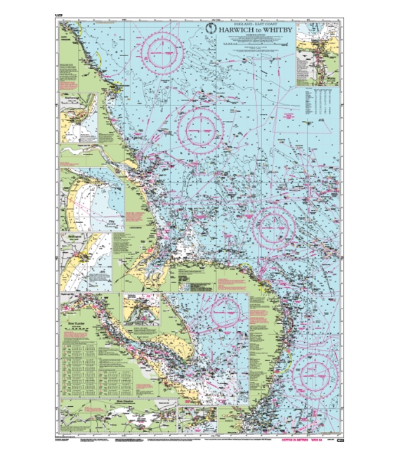 Imray Chart C29 Harwich to Whitby