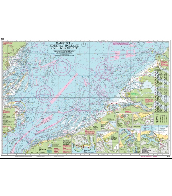 Imray Chart C30 Harwich to Hoek van Holland and Dover Strait