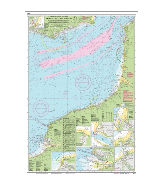 Imray Chart C31 Dover Strait to Le Havre