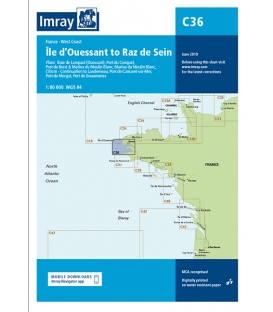 Imray Chart C36 Île d’Ouessant to Raz de Seine