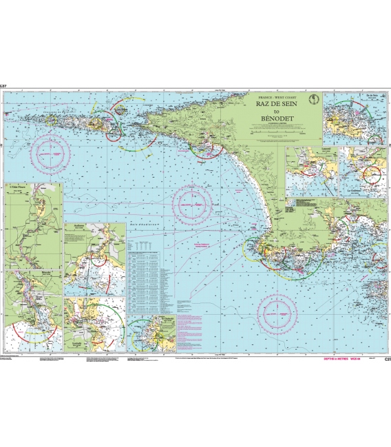 Imray Chart C37 Raz de Sein to Benodet