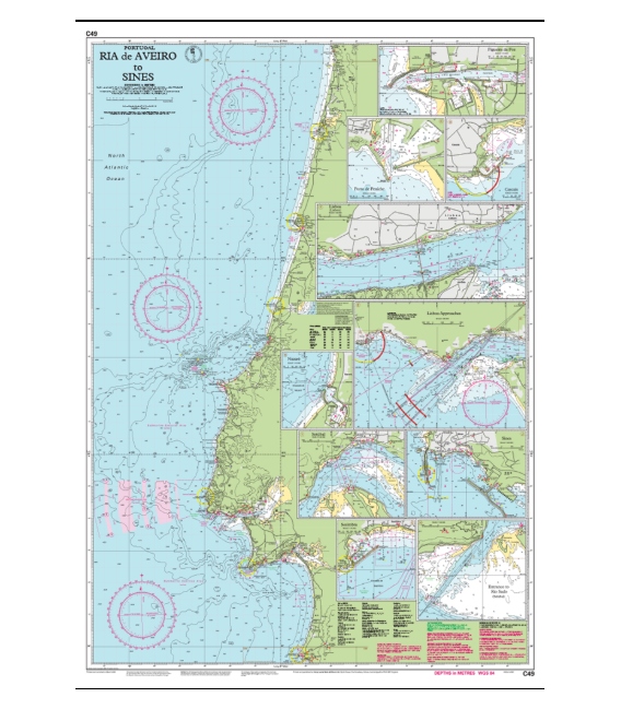 Imray Chart C49 Ria de Aveiro to Sines