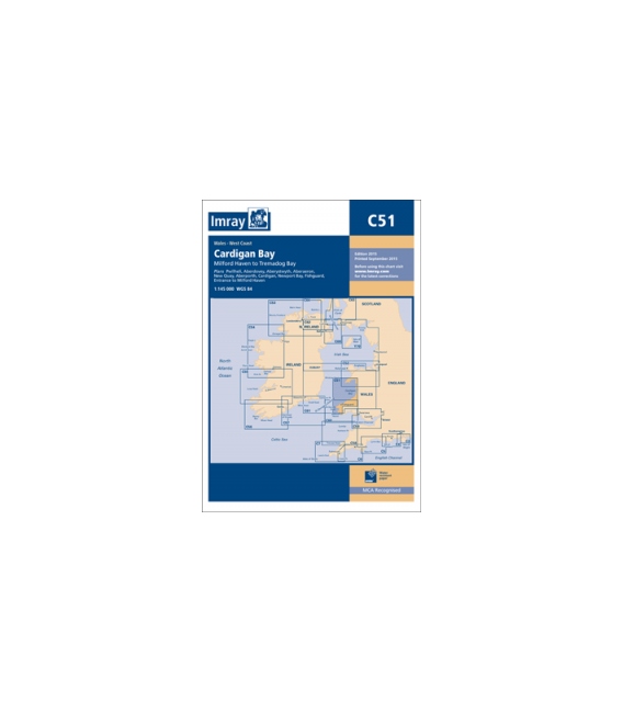 Imray Chart C51 Cardigan Bay