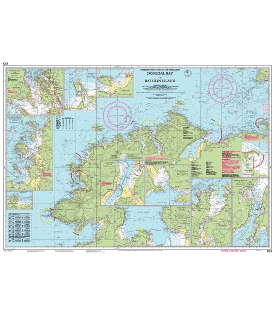Imray Chart C53 Donegal Bay to Rathlin Island
