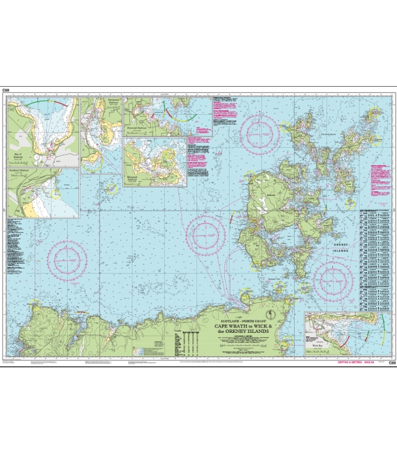 Imray Chart C68 Cape Wrath to Wick and the Orkney Islands