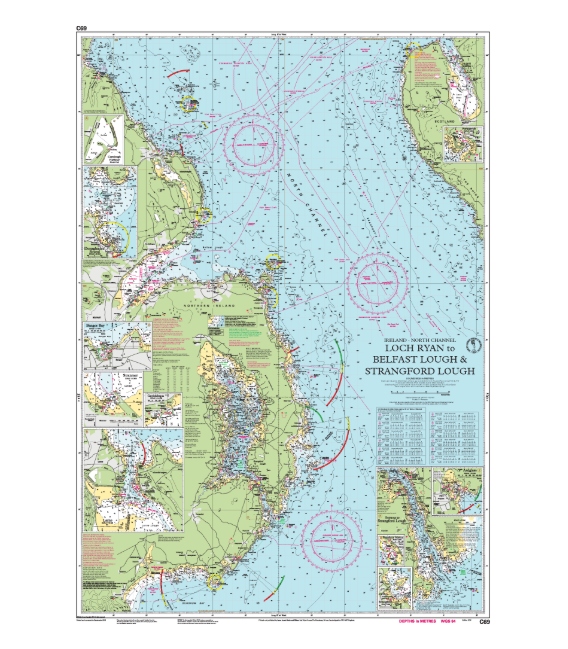 Imray Chart C69 Loch Ryan to Belfast Lough and Strangford Lough