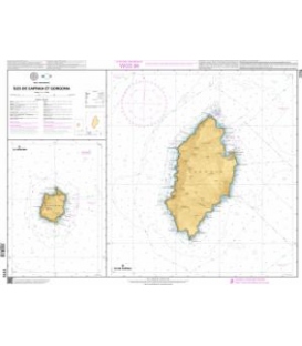 OceanGrafix French (SHOM) Nautical Chart 7773 Îles de Capraia et Gorgona