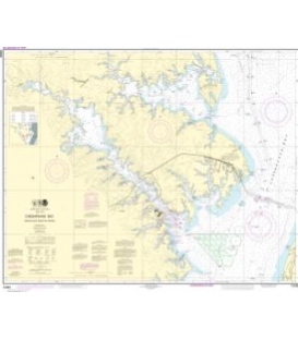 NOAA Chart 12282 Chesapeake Bay Severn and Magothy Rivers