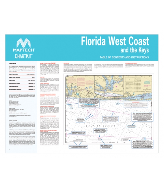 Maptech ChartKit Region 8: Florida West Coast and the Keys (17th Edition, 2024)
