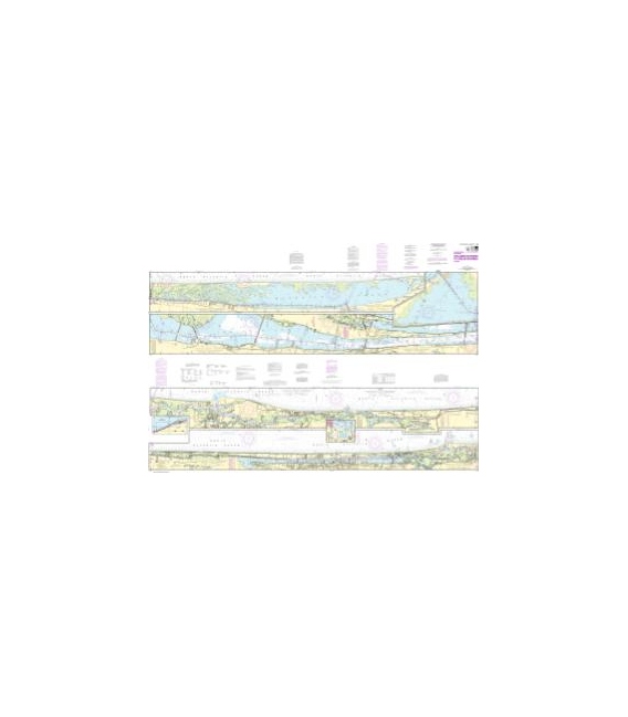 NOAA Chart 11485 Intracoastal Waterway Tolmato River to Palm Shores