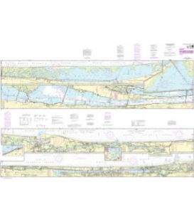NOAA Chart 11485 Intracoastal Waterway Tolmato River to Palm Shores