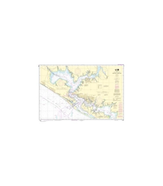 NOAA Chart 11390 Intracoastal Waterway East Bay to West Bay