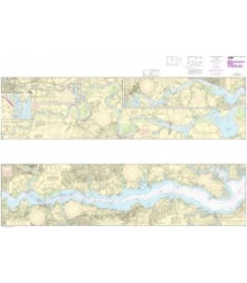 NOAA Chart 12237 Rappahannock River Corrotoman River to Fredericksburg