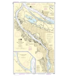 NOAA Chart 18526 Port of Portland, Including Vancouver - Multnomah Channel-southern part