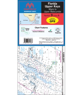 Maptech - Florida: Upper Keys--Miami to Upper Matecumbe Waterproof Chart