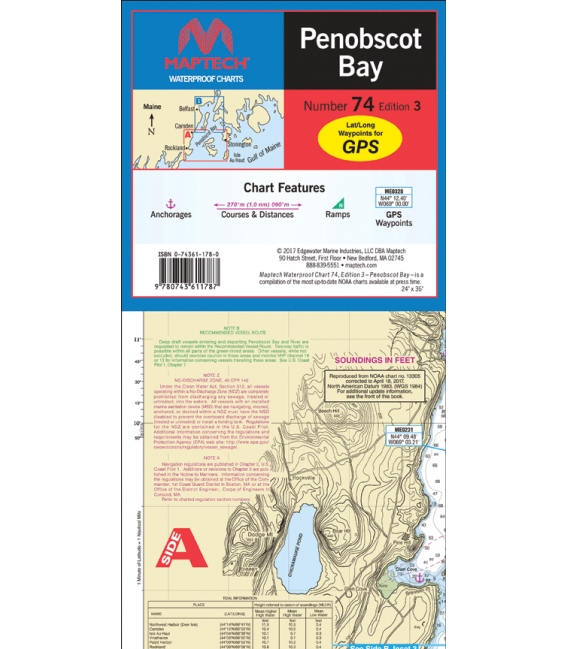 Maptech - Penobscot Bay Waterproof Chart