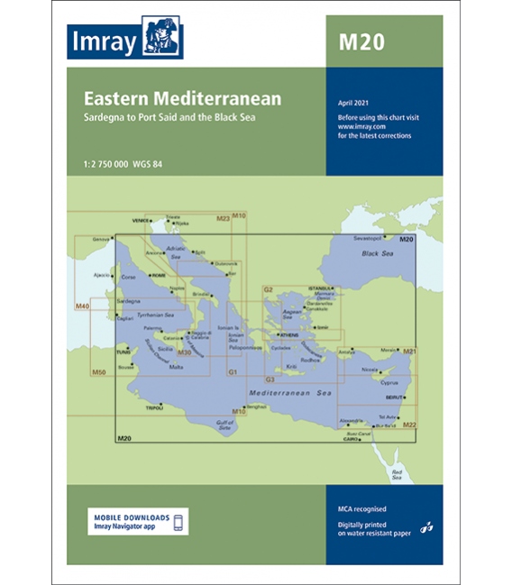 Imray Chart M20: Eastern Mediterranean 