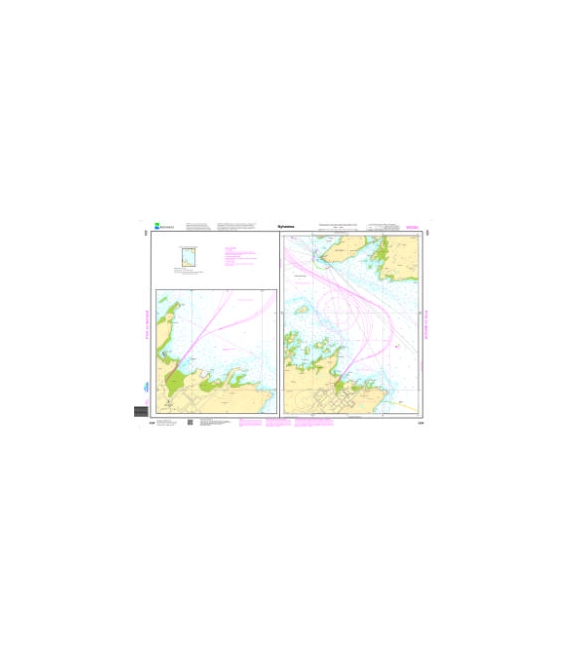 Norwegian Nautical Chart 494 Nyhamna