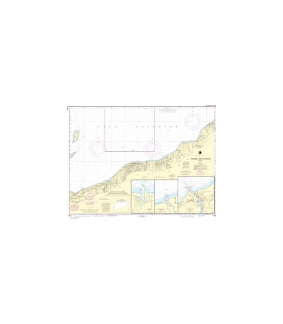 NOAA Chart 14965 Redridge to Saxon Harbor - Ontonagon harbor - Black River Harbor - Saxon Harbor