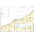NOAA Chart 14965 Redridge to Saxon Harbor - Ontonagon harbor - Black River Harbor - Saxon Harbor