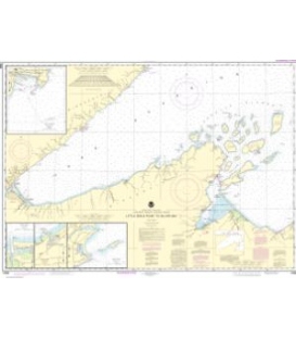 NOAA Chart 14966 Little Girls Point to Silver Bay, including Duluth and Apostle Islands - Cornucopia Harbor - Port Wing Harbor -