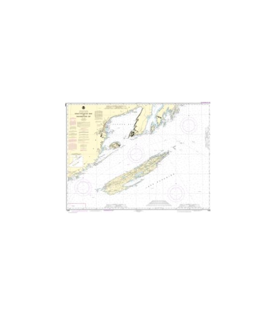 NOAA Chart 14968 Grand Portage Bay, Minn. to Shesbeeb Point, Ont.