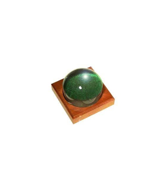 3½" (89mm) Light Gathering 4x Magnifier w/ Square Mahogany Base 