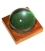 3½" (89mm) Light Gathering 4x Magnifier w/ Square Mahogany Base