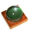 3½" (89mm) Light Gathering 4x Magnifier w/ Square Mahogany Base