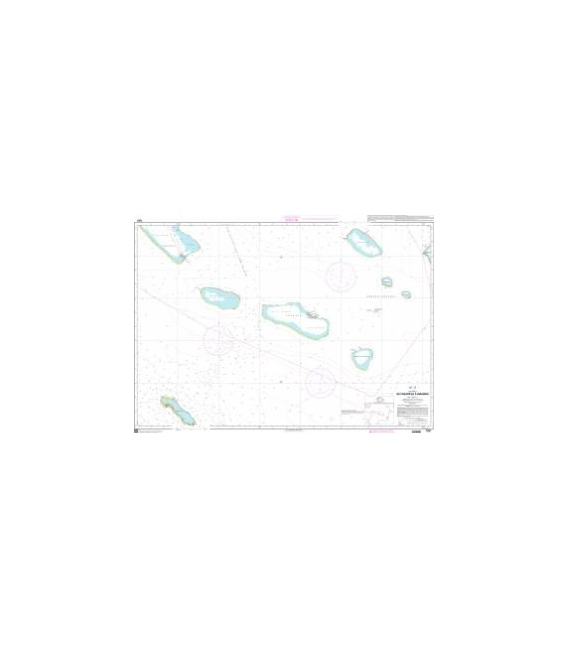 OceanGrafix French (SHOM) Nautical Chart 7261 De Fakarava à Makemo