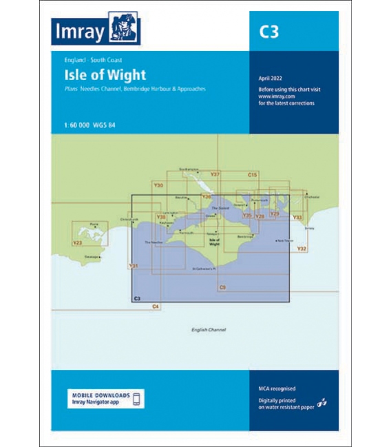 Imray Chart C3 Isle of Wight