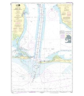 NOAA Chart 11377 Mobile Bay Approaches and Lower Half