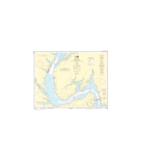 NOAA Chart 12288 Potomac River Lower Cedar Point to Mattawoman Creek
